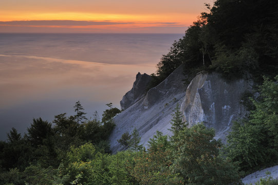 Lille Taler, M&oslash;ns Klint, at sunrise, Denmark, July 2009