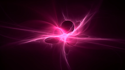 3D rendering abstract fractal light background
