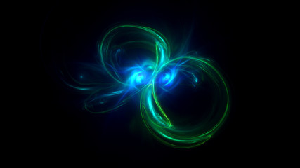 3D rendering abstract fractal light background