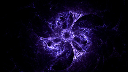 3D rendering abstract fractal light background