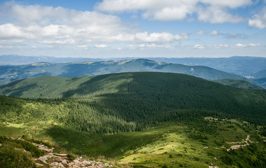 Naklejka premium Landscape in the mountains