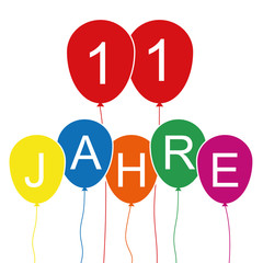 11 Jahre - Luftballons