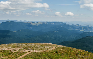 Landscape in the mountains