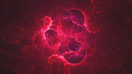 3D rendering abstract fractal light background