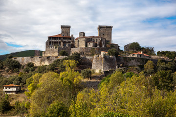 Fototapeta na wymiar Castle of Monterrei in Galicia. Spain
