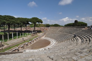 Fototapeta na wymiar Ostia - ancient harbor of Rome
