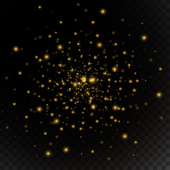 Glow light effect. Star burst with sparkles.Sun.