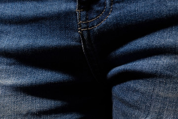 Texture of blue jeans stitch