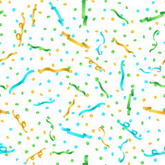 Confetti seamless pattern