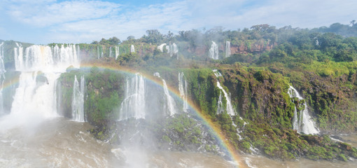 Brazilian Side of Iguazu Falls in Parana Province, Brazil