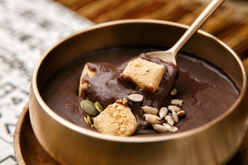 patjuk. Red Bean Porridge 