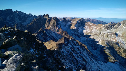 Fototapeta premium Slavkovsky Stit (Peak) in High Tatras mountains. Slovakia
