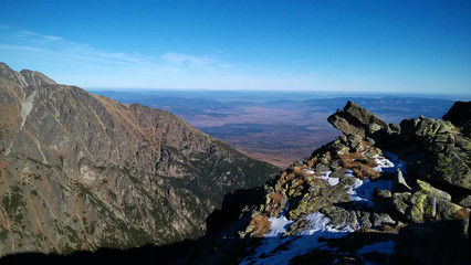 Fototapeta premium Slavkovsky Stit (Peak) in High Tatras mountains. Slovakia