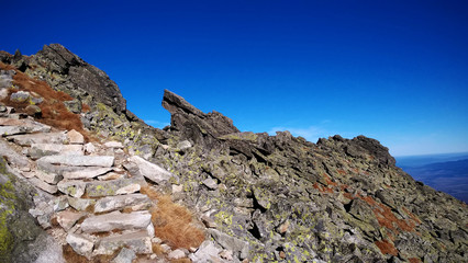 Slavkovsky Stit (Peak) in High Tatras mountains. Slovakia