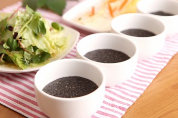 Obraz na płótnie Canvas Heugimja juk. Black Sesame Porridge 
