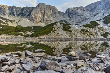 Sinanitsa Lake and peak Landscape, Pirin Mountain, Bulgaria