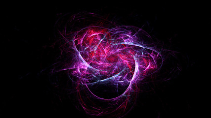 3D rendering abstract fractal light background