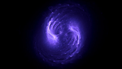 3D rendering abstract fractal light background