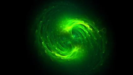 3D rendering abstract fractal light background