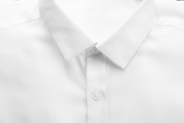 New man shirt, closeup