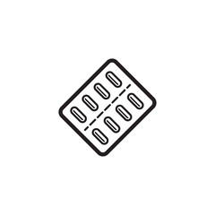 Medication and Medical Services Icon. Flat Design.