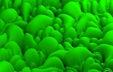 Obraz premium 3d render abstract green waves