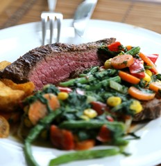 Steak Mahlzeit Abendbrot