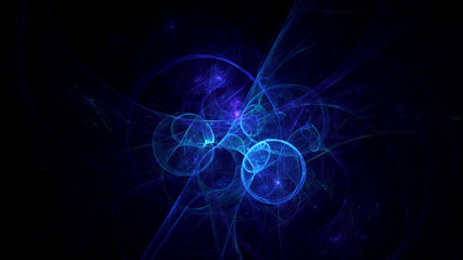3D rendering abstract fractal light background