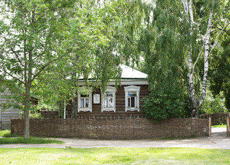 The house-Museum of Russian poet Sergei Yesenin in Konstantinovo village, Ryazan oblast, Russia