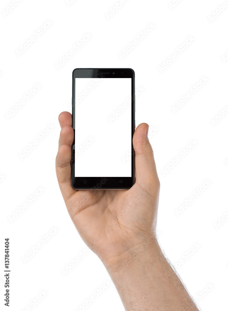 Poster Hand with smartphone