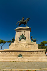 Fototapeta na wymiar Monument to Garibaldi, Rome