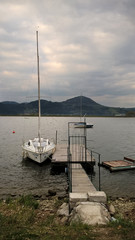 Boat on the lake. Slovakia