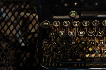 old vintage typewriter machine