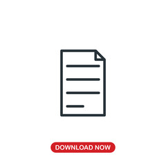 Document icon vector