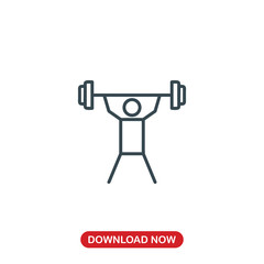 Gym icon vector