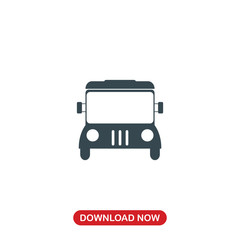Bus icon vector