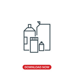 Cleaning set icon vector