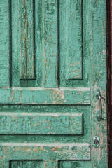Weathered Door on a Home in Mongolia