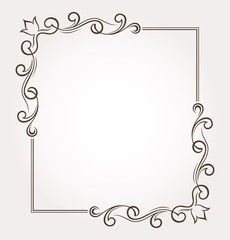 Frame and page decoration. Vector illustration