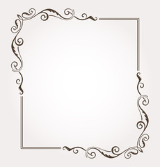 Frame and page decoration. Vector illustration