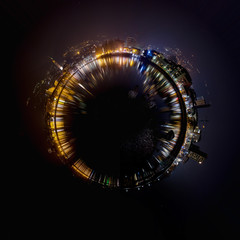 Città di Lecco in Tiny Planet