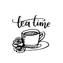 Vector vintage bakery hand lettering logo, badge. Typography design elements, modern calligraphy illustration with cookie illustrations for prints, cards, posters, products packaging, branding.