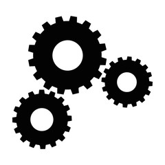black gear icon