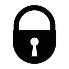 black lock icon