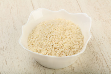Raw rice heap