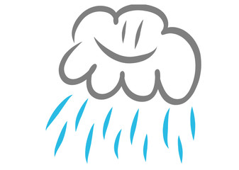 Obraz premium Wolke und Regen