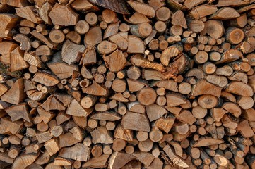 firewood stacked