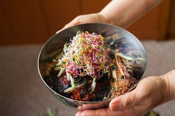 makguksu. Buckwheat Noodles 