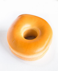 Donut on white background