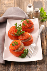stuffed tomato with meat
